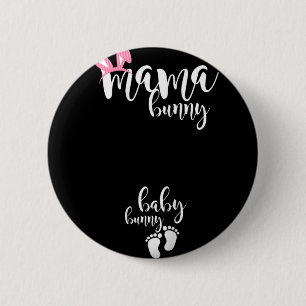 Mama Konijn Baby Konijn Zwangere Moeder Paas Zwang Ronde Button 5,7 Cm