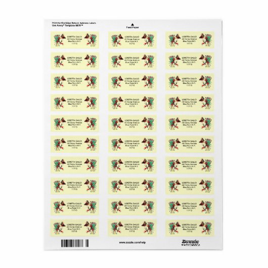 Mama-label. Etiket (Full Sheet)