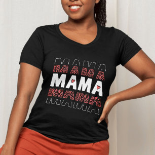 MAMA Leopard Print Heart Shirt – Schattigee Moeder