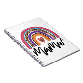 Mama Leopard Rainbow Notitieboek (Rechterzijde)