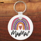 Mama Leopard Rainbow Sleutelhanger (Voorkant)