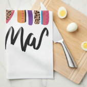 Mama Leopard Rainbow Theedoek (Quarter Fold)