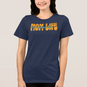 Mama Leven Heeft Mij Gekozen Funny Retro Citaat vo Tri-Blend Shirt