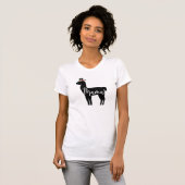 Mama Llama Black Flower Crown T-shirt (Voorkant volledig)