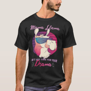 Mama Llama Drama Kleding Vrouwen Moeder Mama T-shirt