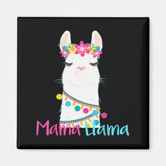 Mama Llama Funny Mother's Day Shirt For Women Mom Magneet (Voorkant)