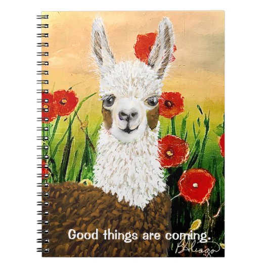 Mama Llama, goede dingen komen eraan Notitieboek (Voorkant)