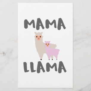 Mama Llama mama Briefpapier