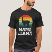 Mama Llama mama Happy Moederdag T-shirt (Voorkant)