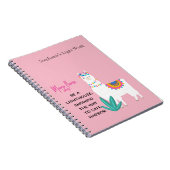 Mama Llama zegt dat je een vuurtoren moet zijn die Notitieboek (Rechterzijde)