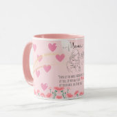 Mama Love Mug – Heartwarming Mother and Baby  Mok (Voorkant links)