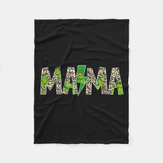 Mama Luipaard Retro Moeder Oma Moederdag Fleece Deken