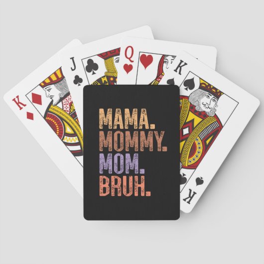 Mama. Mama. Mam. Bruh Pokerkaarten (Achterkant)