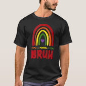 Mama mama mama Bruh Rainbow Boho Moederdag T-shirt (Voorkant)