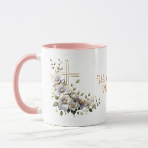 Mama, Mama, Nana, Oma Elegante Bloemen Frosted Mok