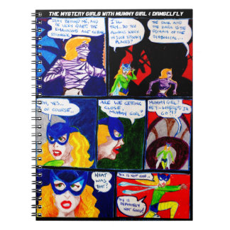 Mama Meisje & Damselfy Comic Book Art Notitieboek
