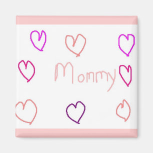 mama met hart magneet