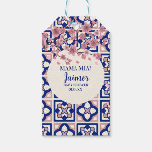 Mama Mia Baby Shower Kersenbloesem Cadeaulabel