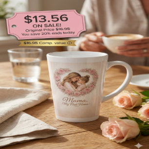 Mama — Mijn eerste thuis Moeder & dochter bloemm Latte Mok