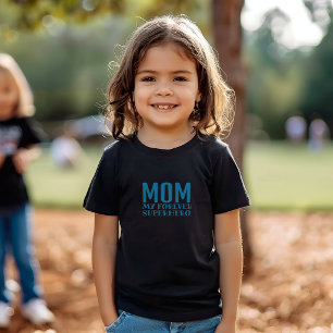 Mama mijn voor altijd superheld blauw turquoise