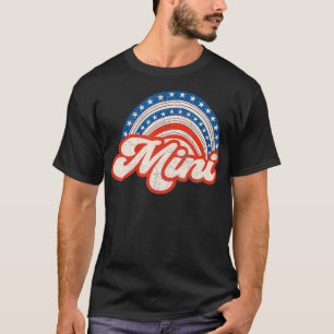 Mama Mini, 4 juli, Verenigde Staten Vlag Regenboog T-shirt