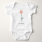 Mama mini matching Custom Wildflower Romper (Voorkant)