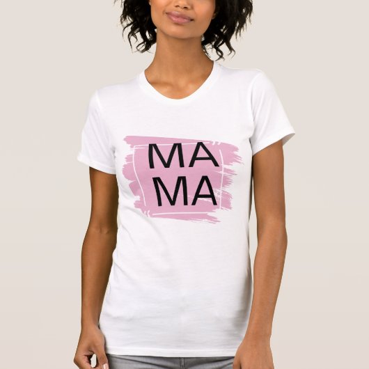 MAMA MINIMALISTISCH ONTWERP T-SHIRT (Voorkant)
