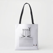 Mama" Minimalistische Canvas tas – Chic & Function (Voorkant)
