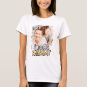 Mama Modern Eenvoudige Grunge Custom Baby Foto T-shirt (Voorkant)