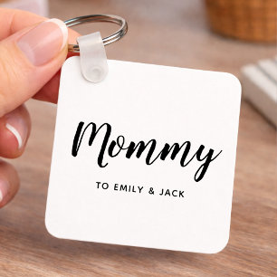 Mama Moderne Moeder Kinderen Namen Sleutelhanger