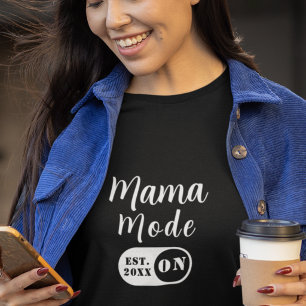 Mama Modus AAN  Minimaal Jaar Minimalistisch Aange T-shirt