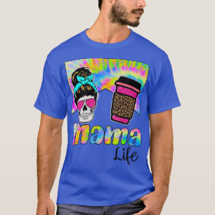 Mama moeder koffie moeder kinderen zoon dochter mo t-shirt