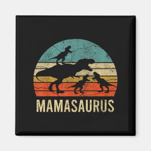 Mama moeder mamasaurus dinosaurus grappig 3 drie k magneet