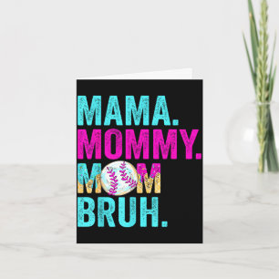 Mama moeder mom bruh honkbal drup ijs kaart