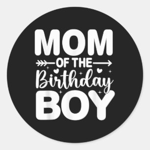 Mama moeder van de verjaardag jongen Kind familie Ronde Sticker