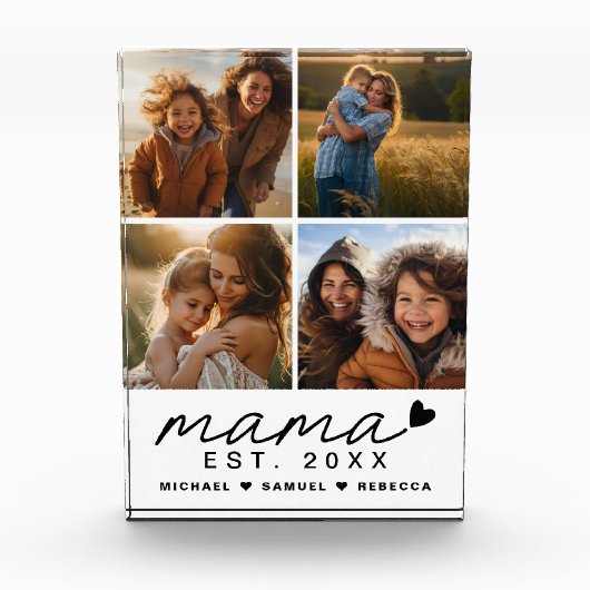 Mama moederdag 4 afbeeldingen fotoblokken (Voorkant)