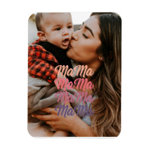 Mama Moederdag gepersonaliseerde foto Magneet
