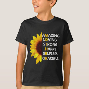 Mama moederdag mama geweldig liefhebbend sterk mam t-shirt