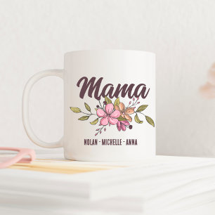 Mama Moederdag Personalized with Names Koffiemok