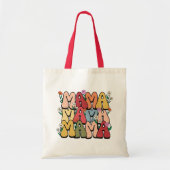 Mama Moederdag Retro Tote Bag (Voorkant)
