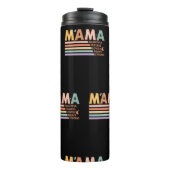 Mama mooi onbevreesd mooi dapper sterk thermosbeker (Voorkant)