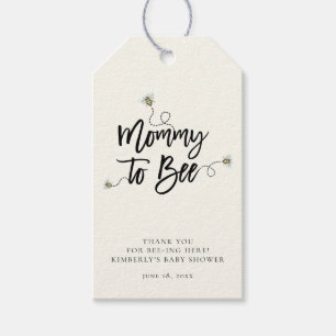 Mama naar Baby shower Cadeaulabel