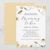 Mama naar Baby shower Kaart (Voorkant / Achterkant)