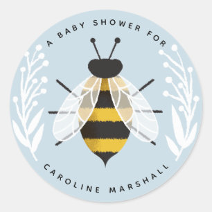 Mama naar Bee Baby Boy Douche Sticker
