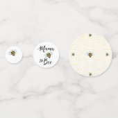 Mama naar BEE Baby shower Confetti (Achterkanten)