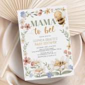 Mama naar Bee Baby shower Kaart