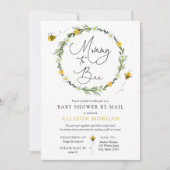 Mama naar Bee Baby shower per Mail uitnodiging (Voorkant)