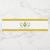 Mama naar Bee Baby shower Waterfles Etiket (Enkel label)