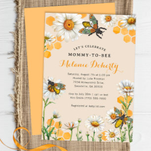 Mama naar Bee Baby shower WATERVERF H Kaart