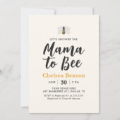 Mama naar Bee Bumblebee Baby shower Kaart (Voorkant)
